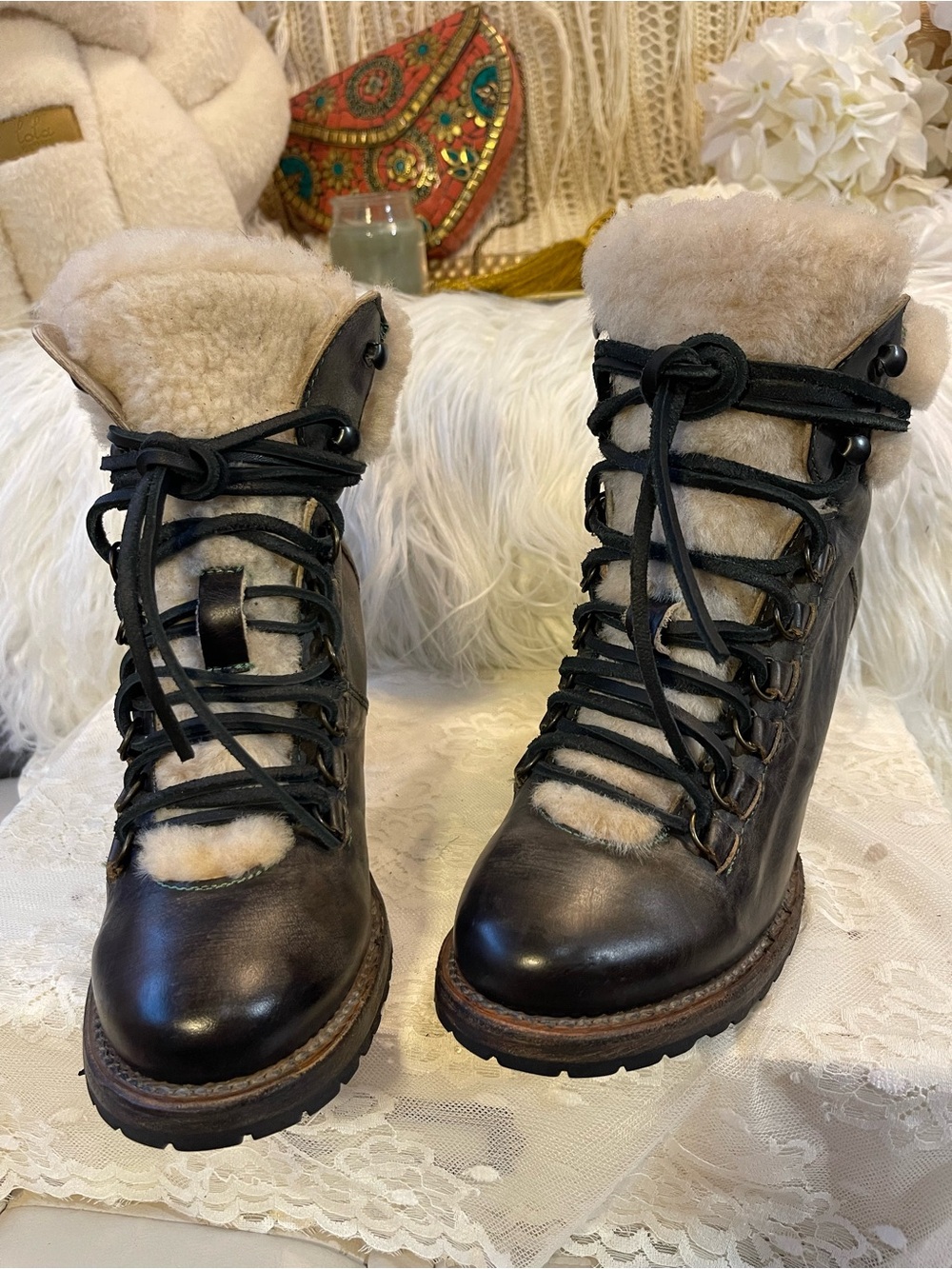 Freebird OG/RARE/LIKE NEW Norway Leather Boots in Olive Colorway MSRP$348